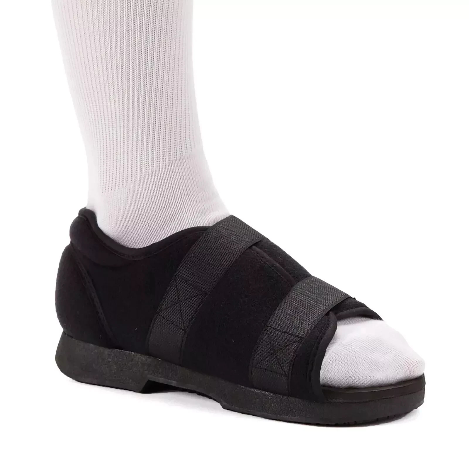 Ossur Black Soft Top Post-Op Shoe Small Hook and Loop 18013