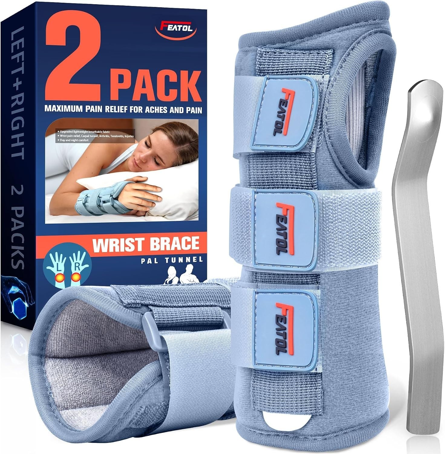 Adjustable Wrist Brace for Carpal Tunnel Pain Relief