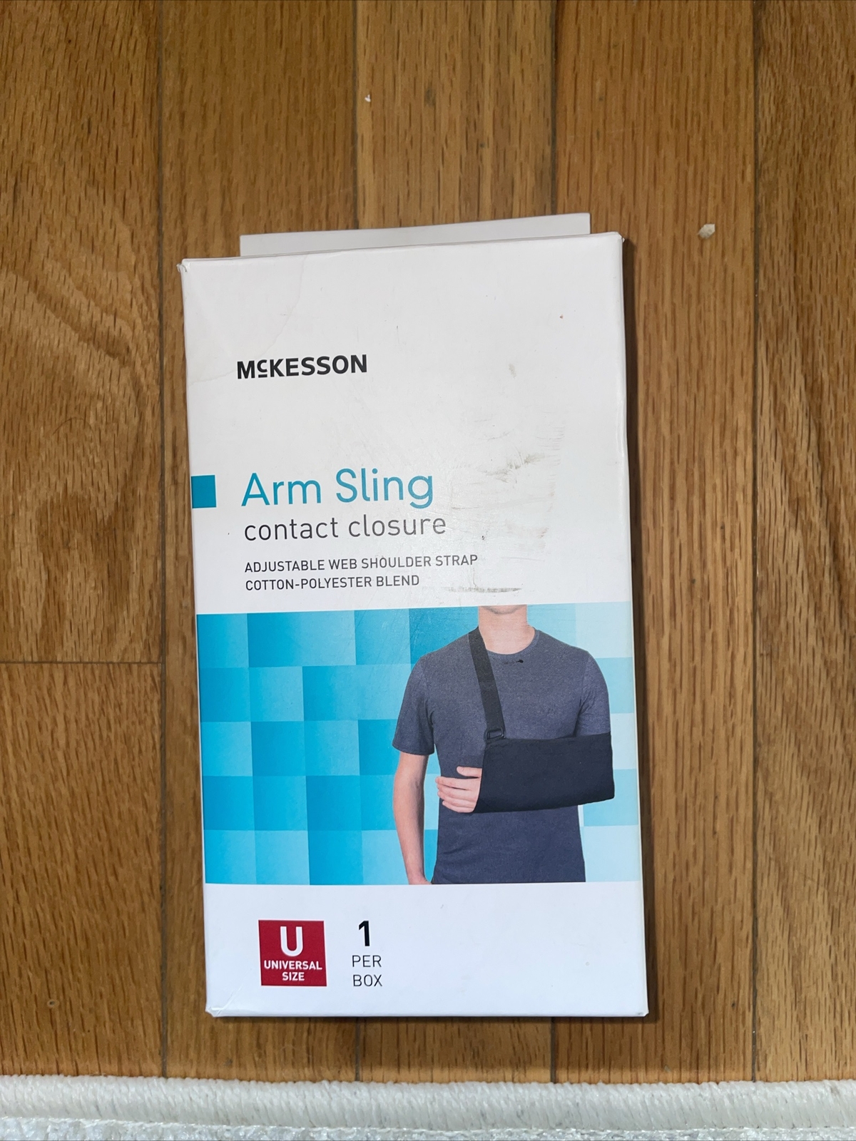 McKesson Arm Sling Shoulder Strap Adjustable Strap Cotton/Polyester Black 7 1/2