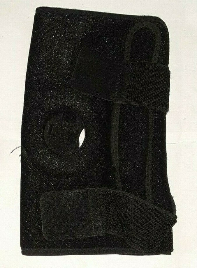 pre-owned VIVE HINGED KNEE BRACE OPEN PATELLA BLACK ONE SIZE uns light wear