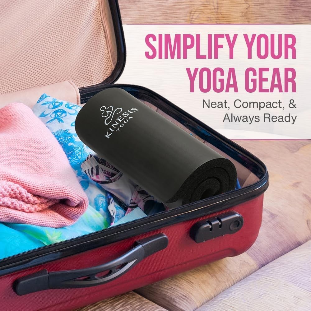 Eco-Friendly Extra Thick Yoga Knee Pad – 1 Inch Cushion with Portable Mesh Bag