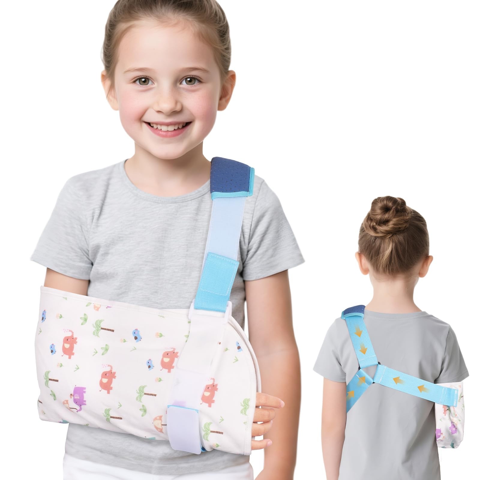 Arm Sling for Children – Adjustable Shoulder Immobilizer for Boys Girls Clavi…