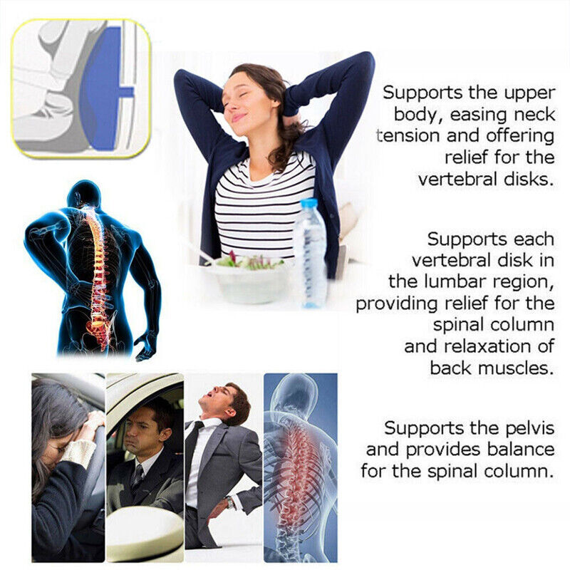 Medical Lumbar Support Lower Waist Back Belt Brace Pain Relief For Men Women opb