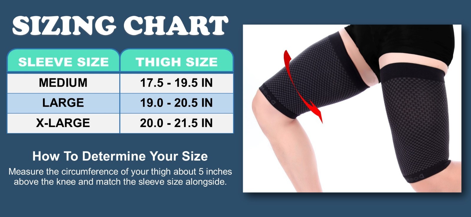 Doc Miller Thigh Compression Sleeve 1 Pair Hamstring Quad Groin Support SKIN