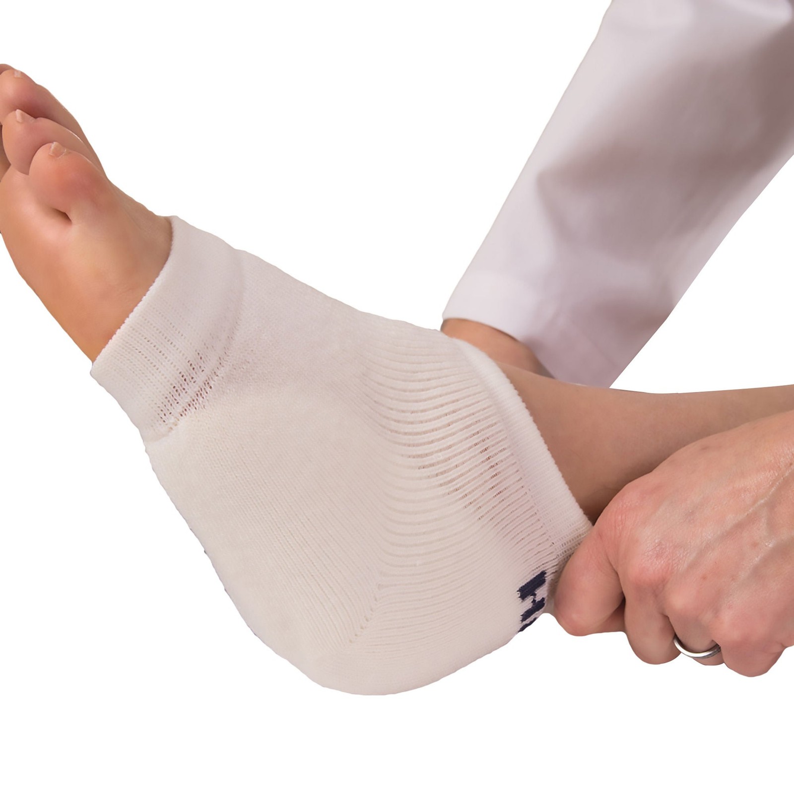 Heelbo Heel / Elbow Protection Sleeve White Large Slip-On D 12039