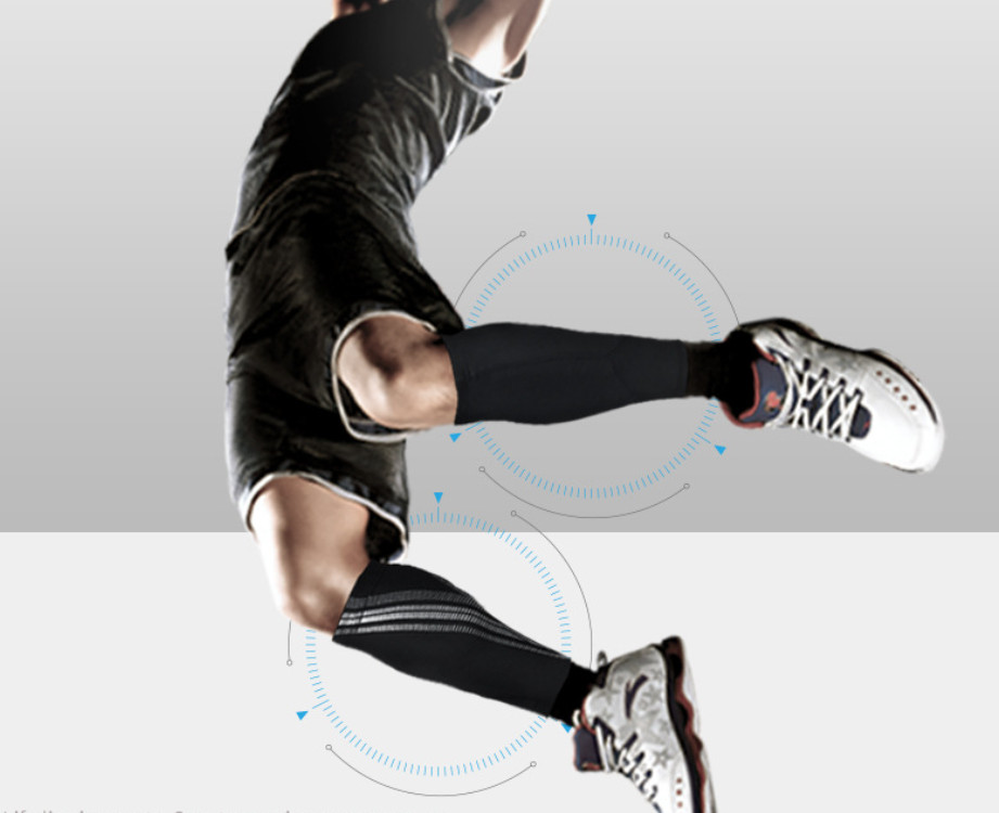 1PC New Running Leg Foot Support Brace Shin Sports Socks Compression Calf Sleeve