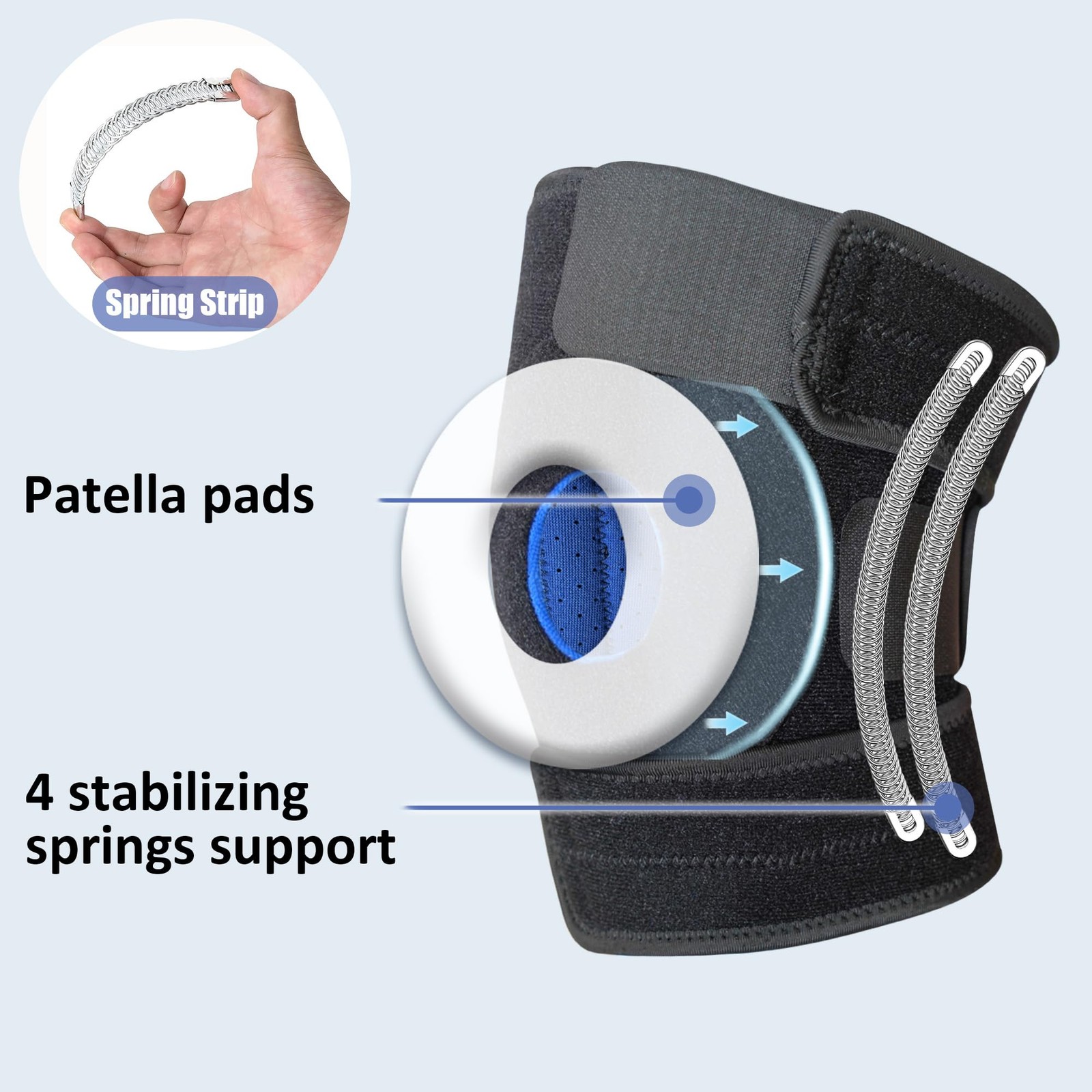 Plus Size Knee Brace for Obese Women & Men Adjustable Knee Support for Menis…