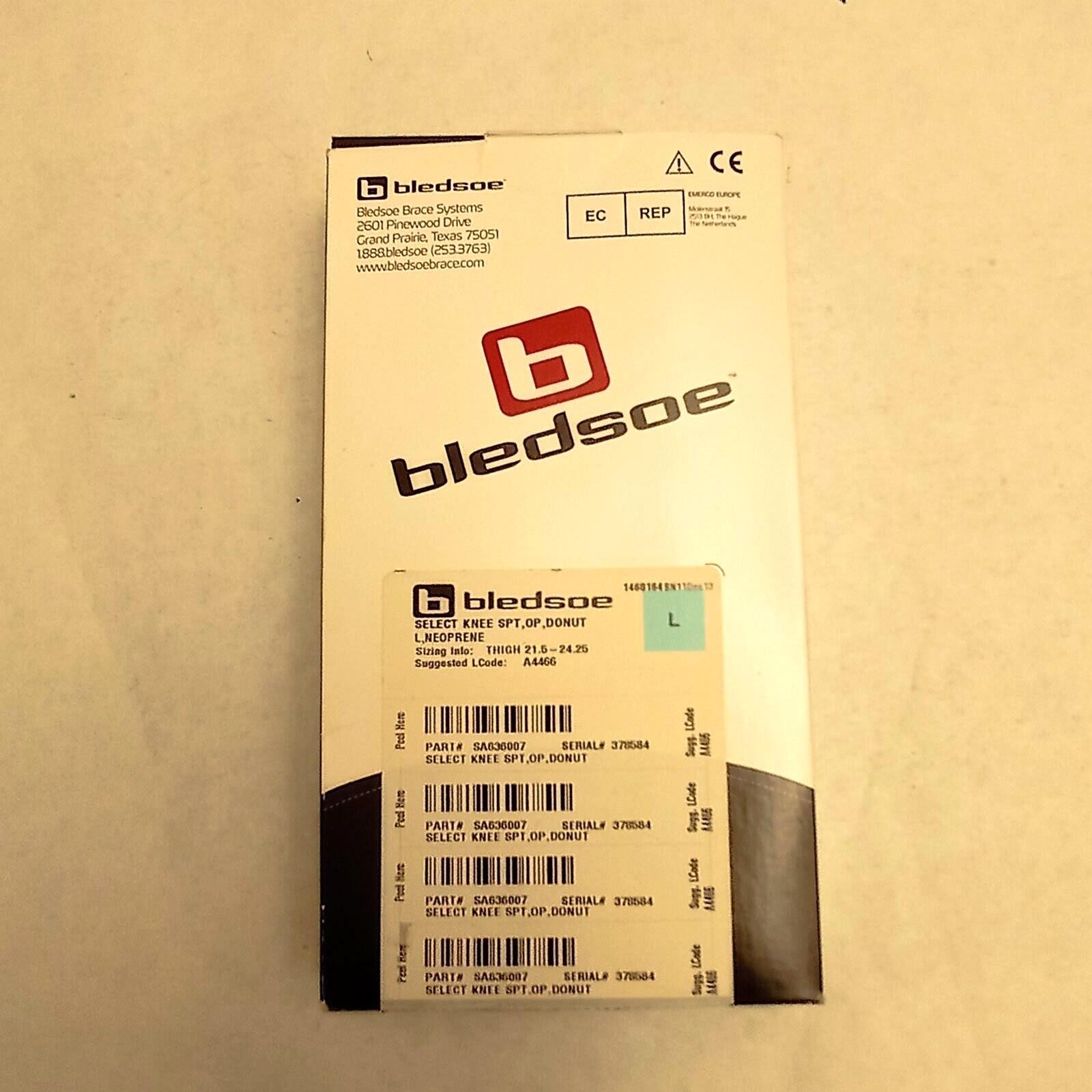 SA636007 Select Knee SPT, OP, Patella DONUT Neoprene Compression (L) Bledsoe