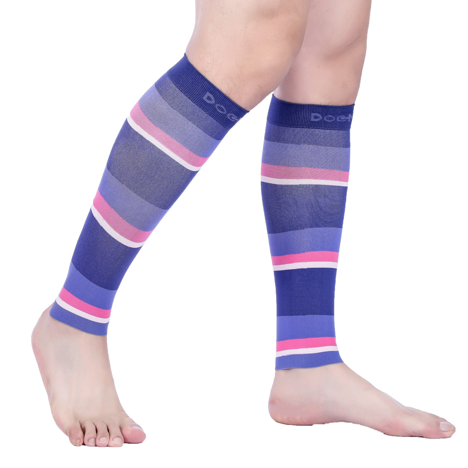 Doc Miller Calf Compression Stockings 20-30MMHG Sleeves For Varicose Pain Relief