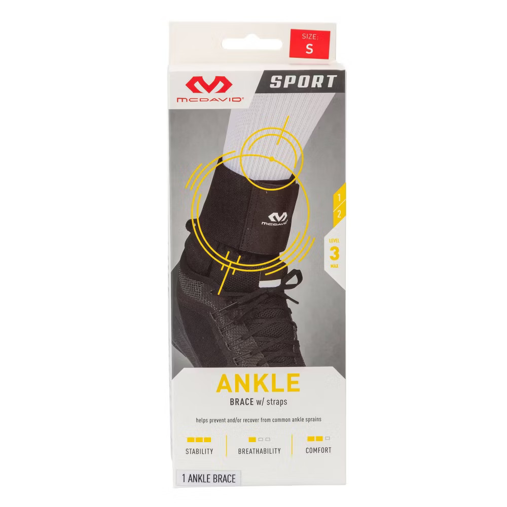 McDavid Sport Ankle Brace – Black – M
