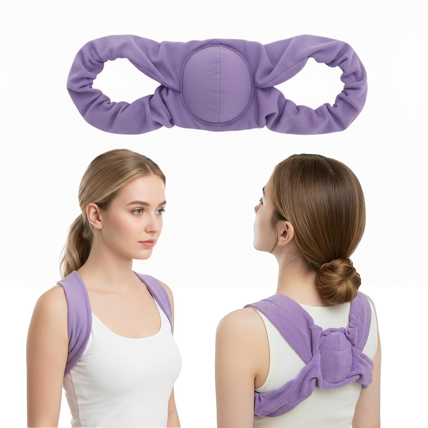 Lightweight Lavender Back Brace for Sleeping – Enhanced Comfort & Spine Support
