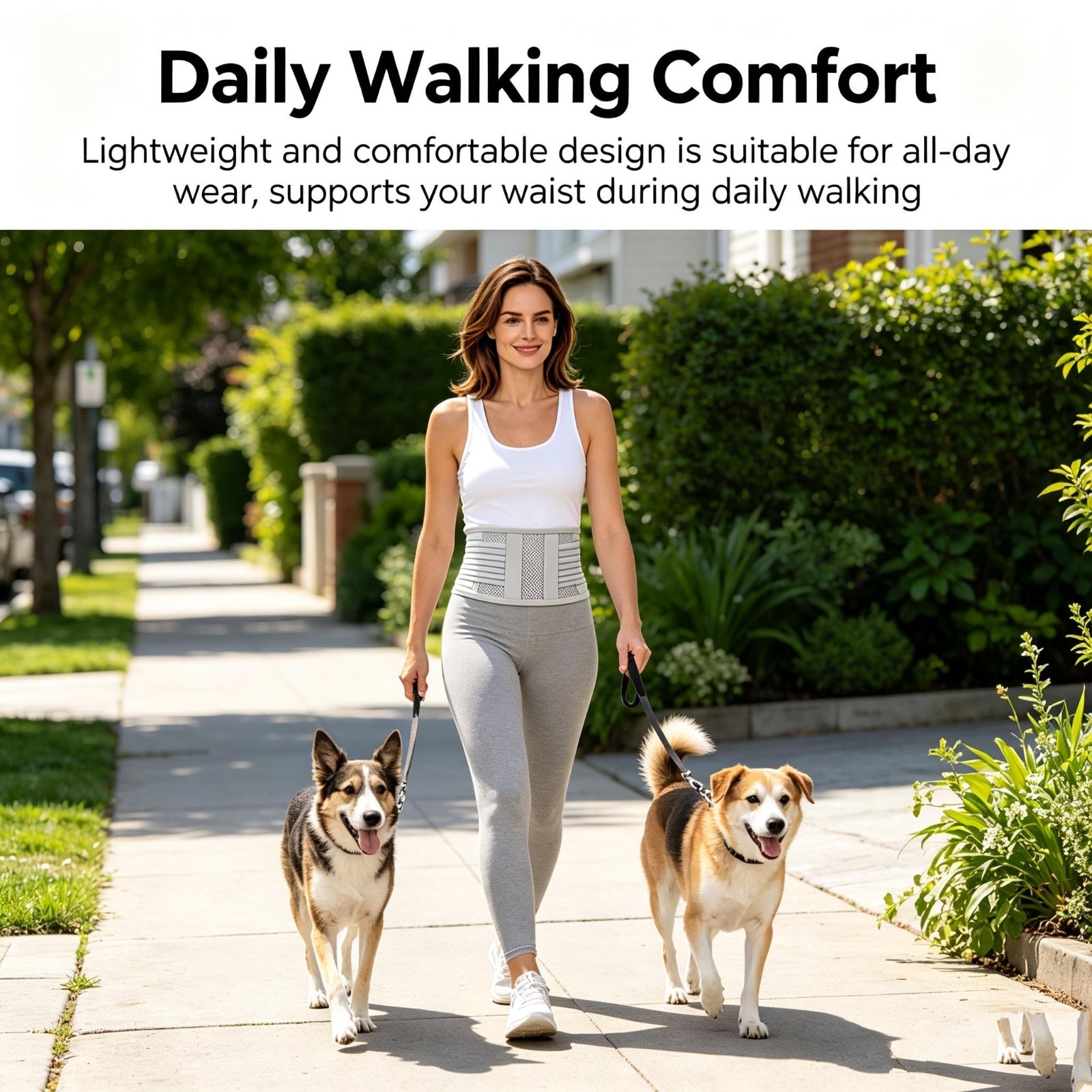 Adjustable Pressure-Relieving Breathable Lumbar Belt For Prolonged Sitting back