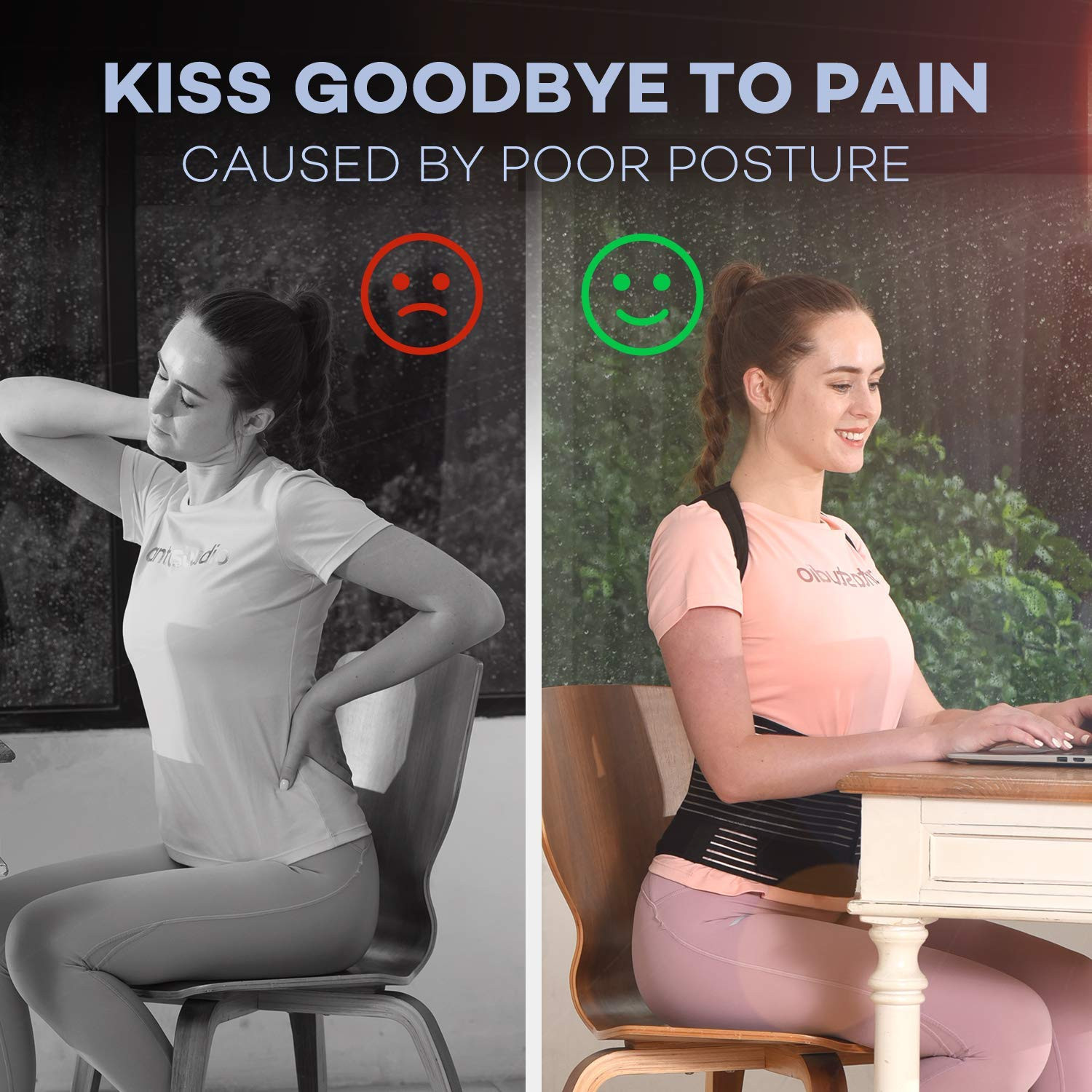 Posture Corrector for Women and Men Back Brace Straightener Shoulder Upright Sup