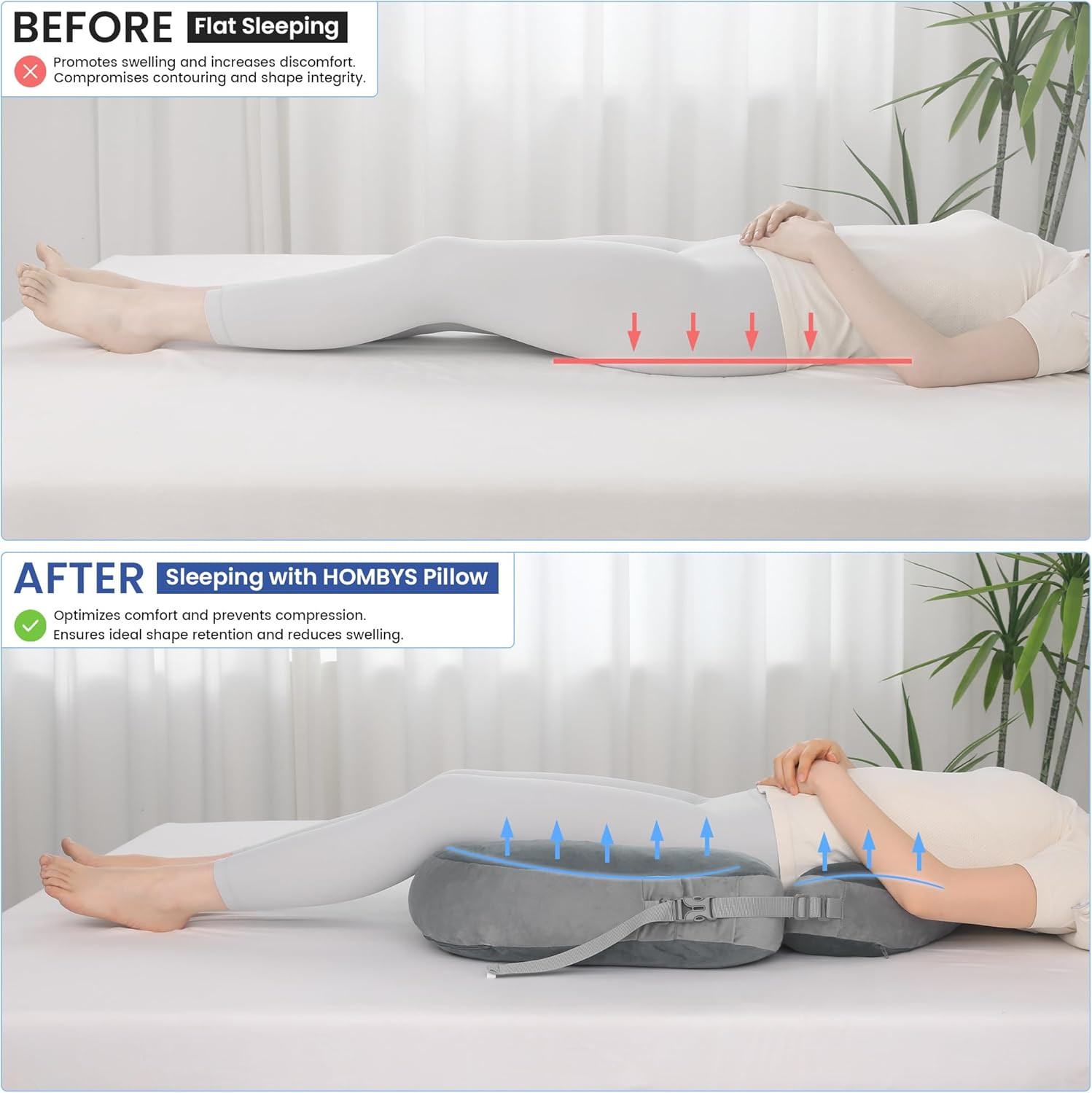 Adjustable BBL Pillow after Surgery with Lumbar Support, Brazilian Butt Lift Pil