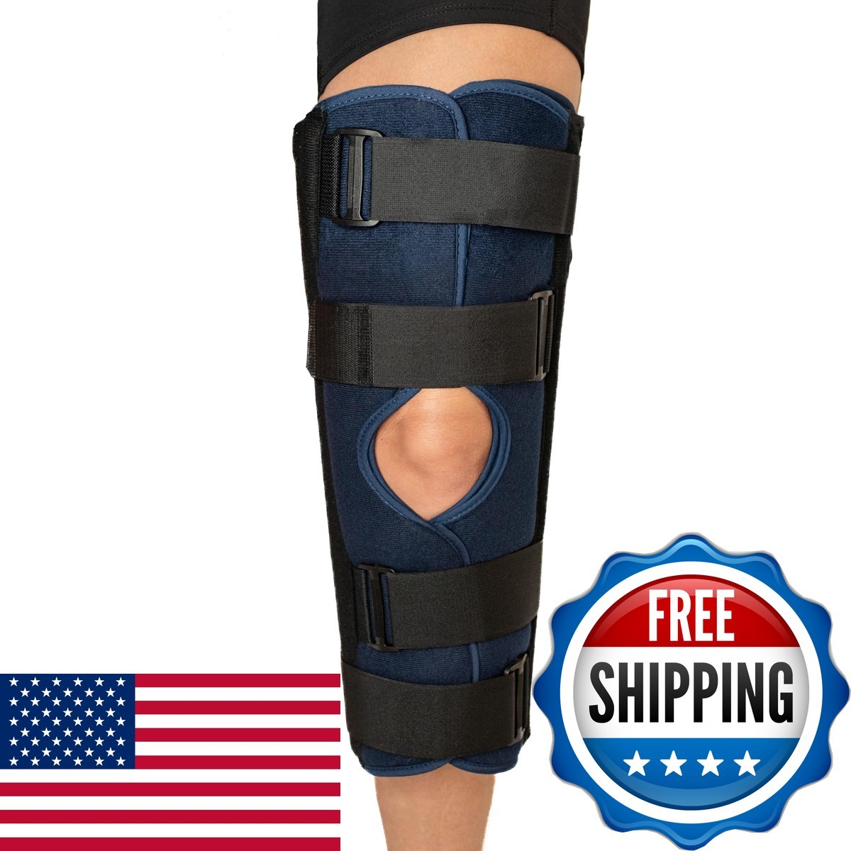United Ortho 61018 3-Panel Knee Immobilizer, 18″