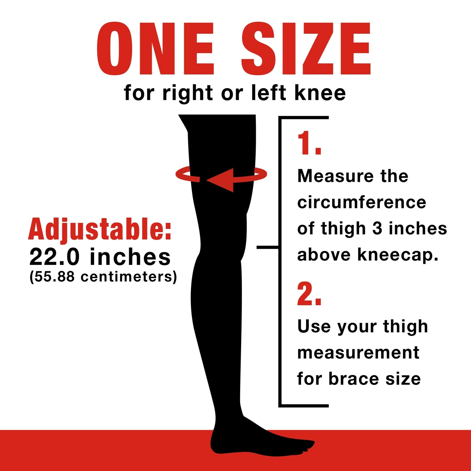 ACE Knee Support, 907003, Adjustable