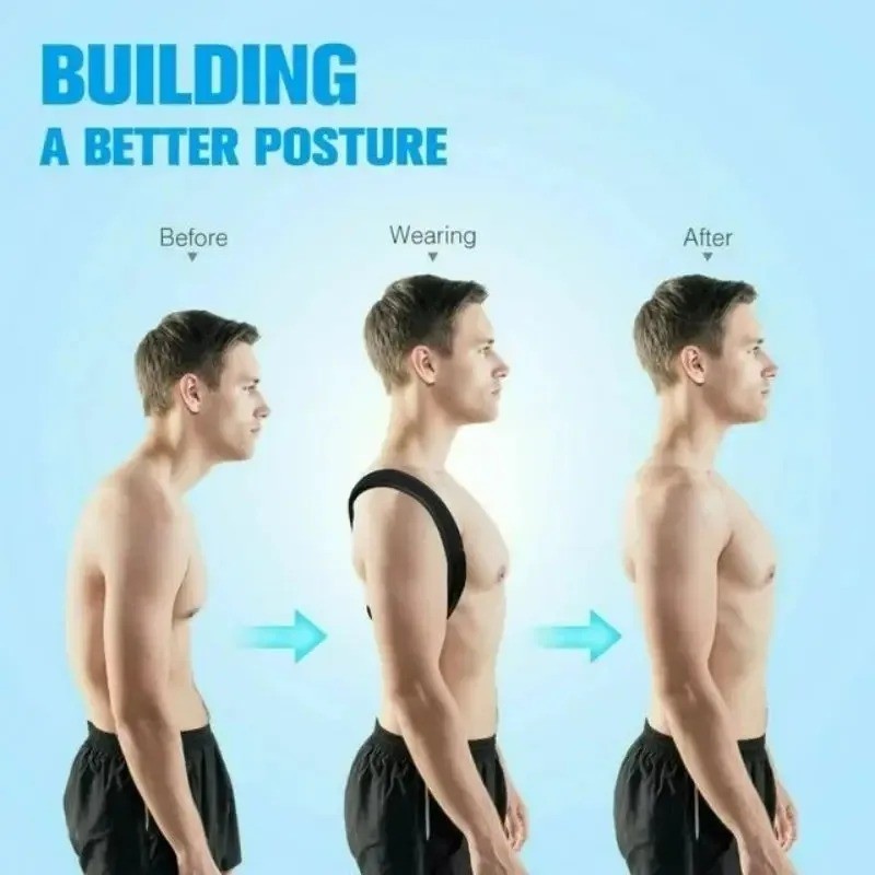 Adjustable Posture Corrector Back Shoulder Support Correct Brace Belt Men Women