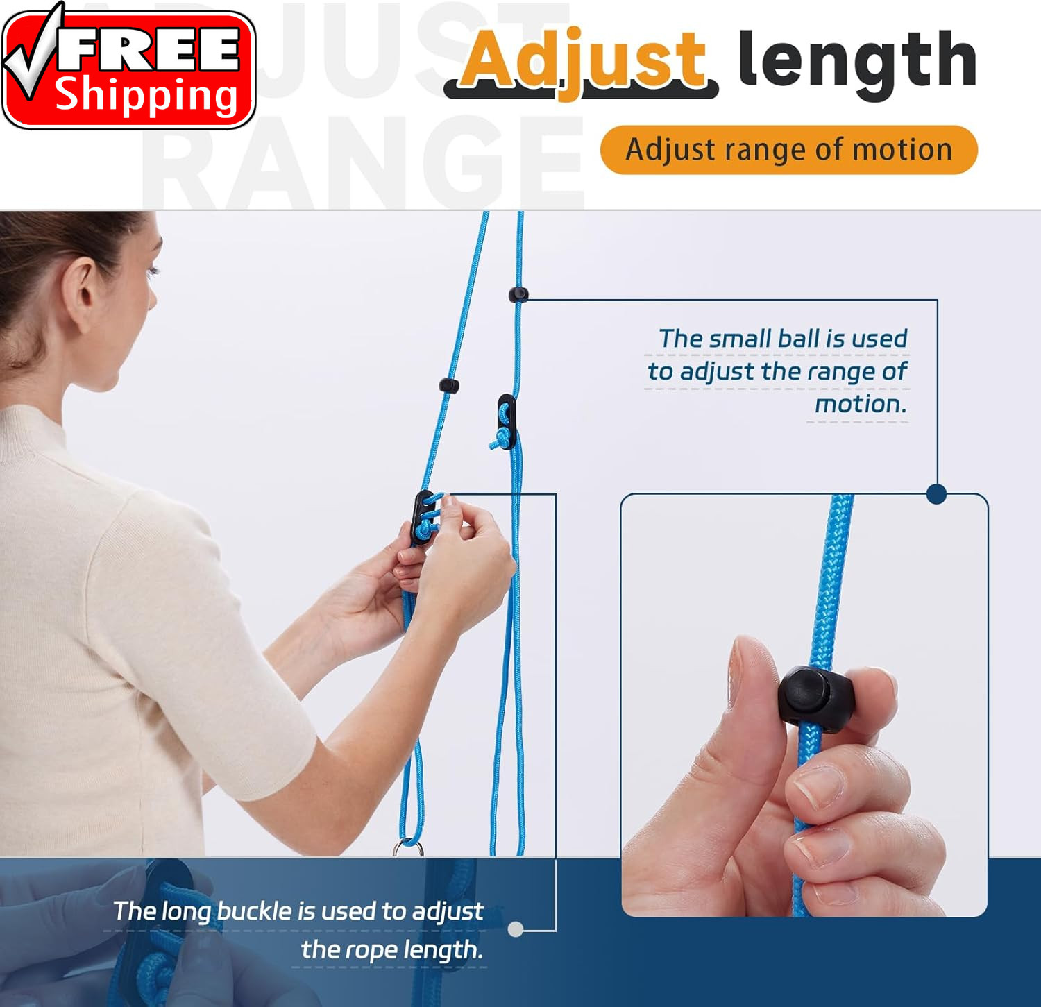 Shoulder Pulley for Physical Therapy, Rehab and Arm Exercise | Over-The-Door Pul