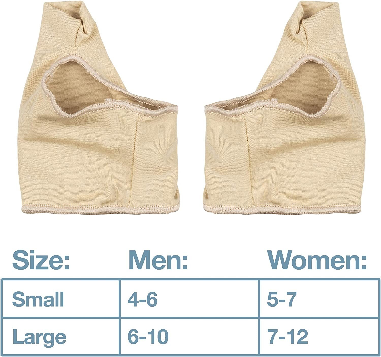 1 Pair Large Size Bunion Corrector and Bunion Relief Sleeve with Gel Bunion Pads