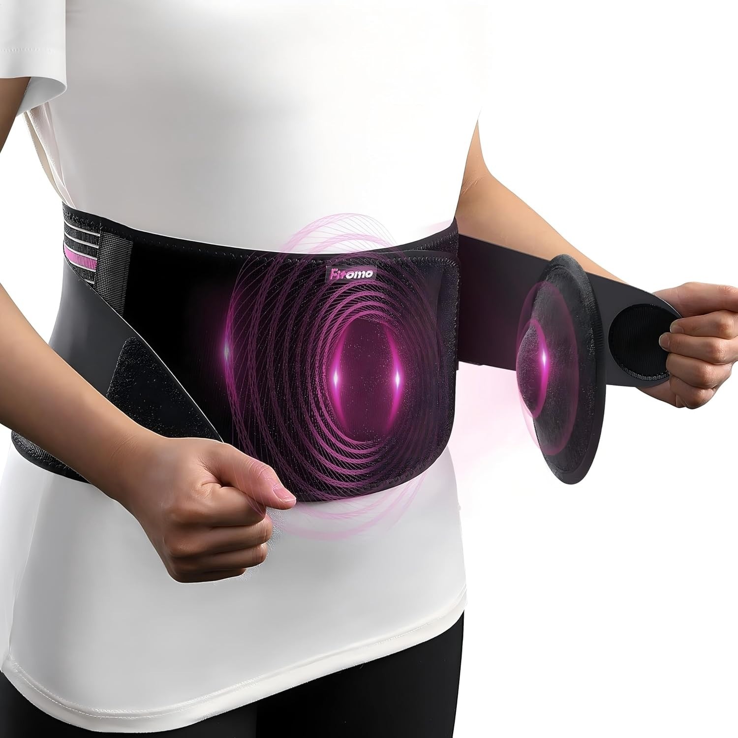 Umbilical Hernia Belt for Men and Women Abdominal Support Binder with Compress