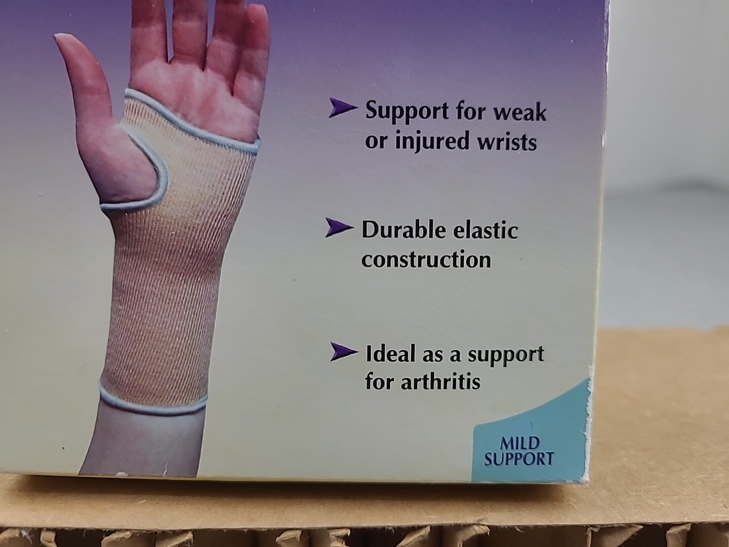 BELL-HORN ELASTIC PULLOVER WRIST SUPPORT LARGE 7.5-8.5″ BEIGE BRAND NEW IN BOX