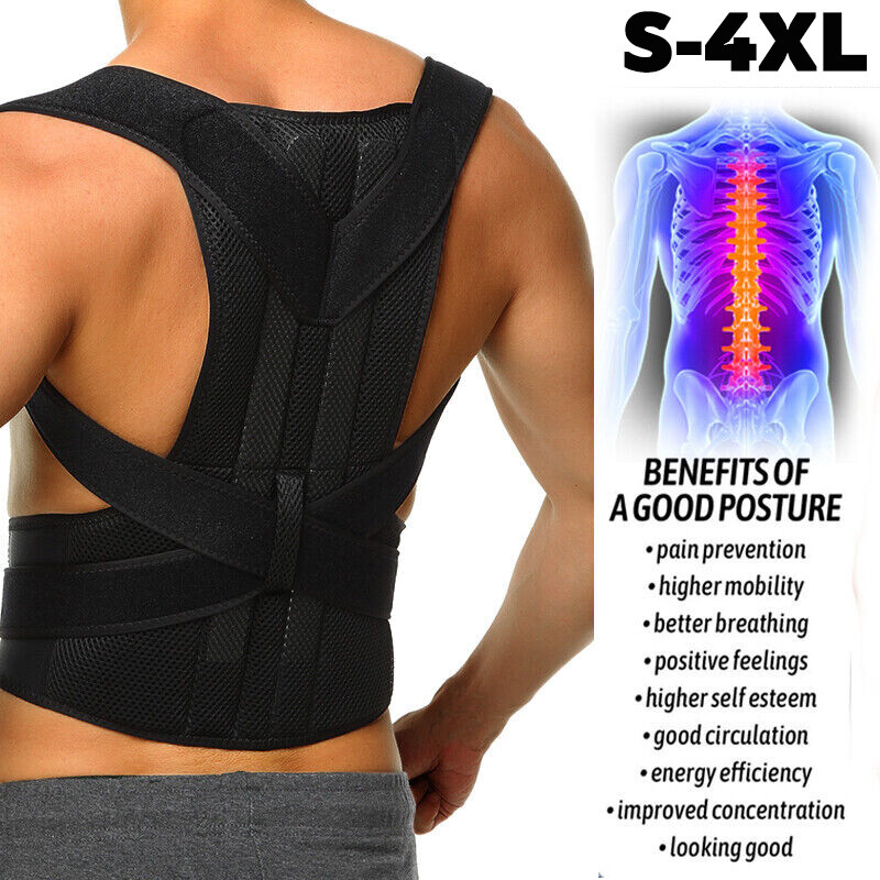 Thoracic Posture Corrector Upper & Lower Back Brace Perfect Posture Pain Relief