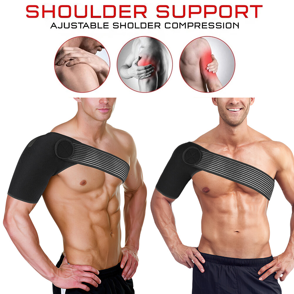 Ajustable Shoulder Brace Support Belt Band Dislocation Neoprene Pain Relief Men