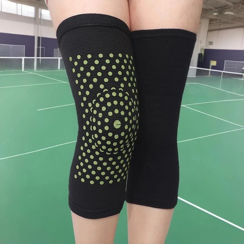 Wormwood Knee Support Brace Heating Latex Compression Knee Pain Relief Sleeve