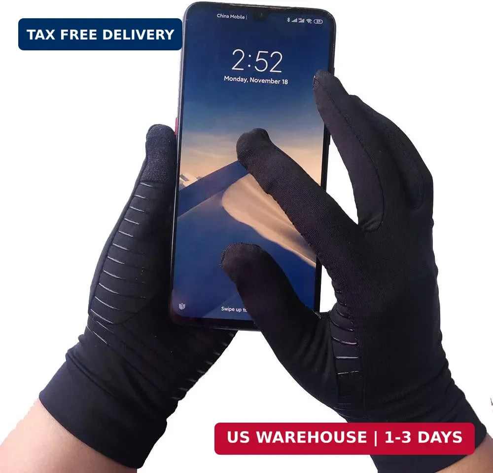 Full Finger Arthritis Gloves Copper Infused Compression Gloves for Arthritis
