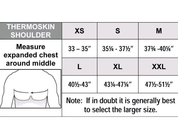 THERMOSKIN SHOULDER SUPPORT WRAP THERMAL BRACE UNIVERSAL Size Large