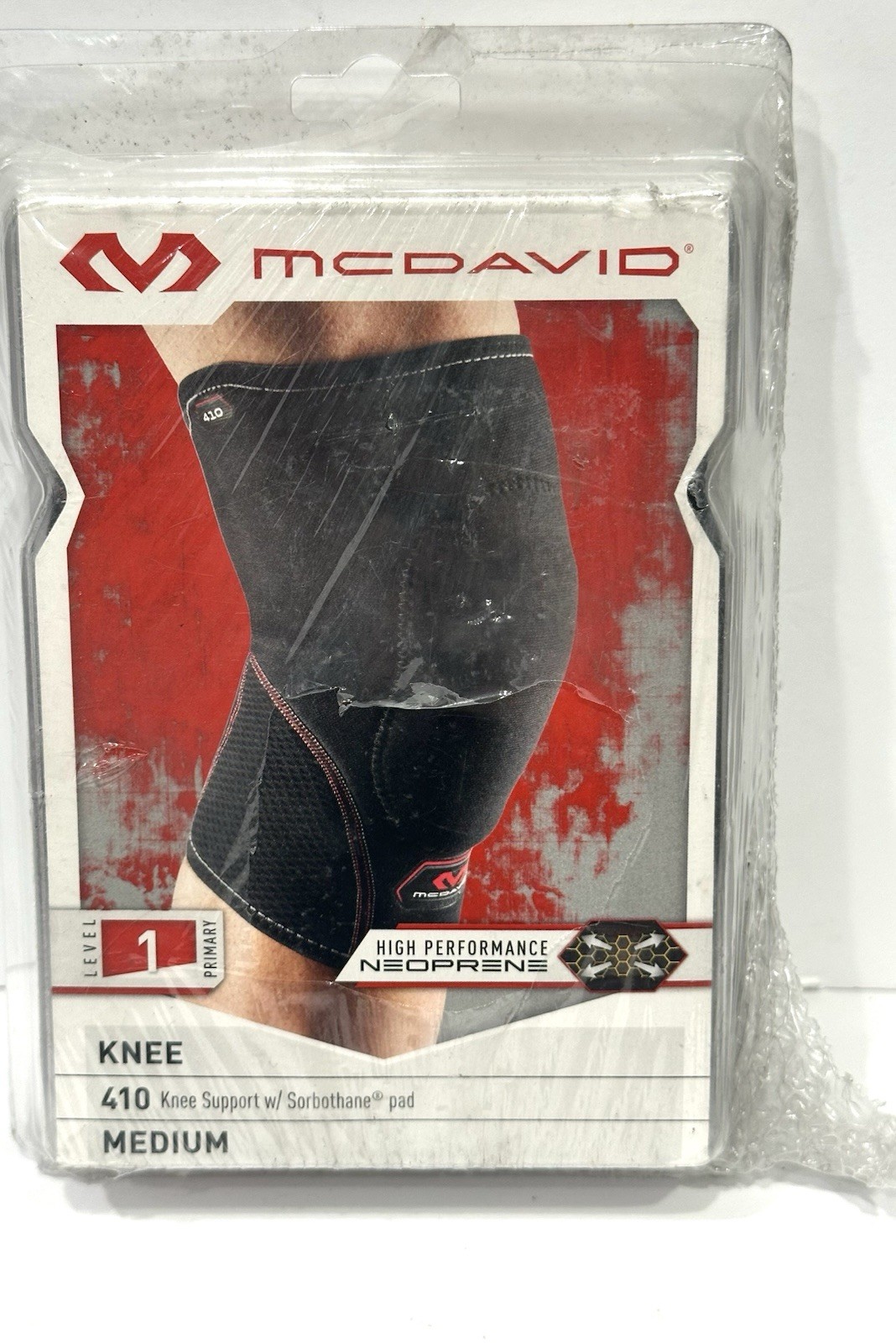McDavid 410 Knee Support with Pad – MEDIUM High Performance Neoprene, NEW