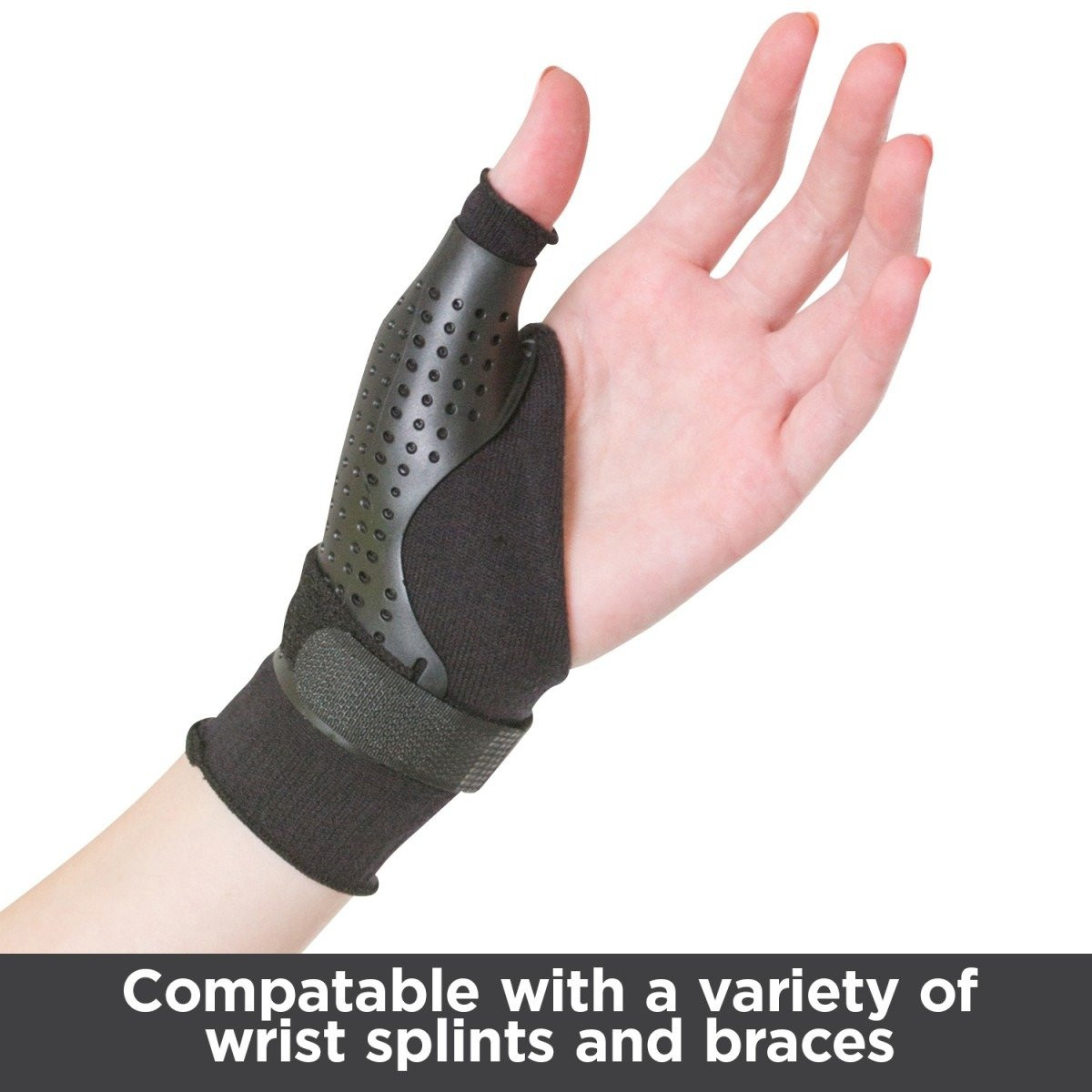Thumb Brace Bundle – Hard Plastic Thumb Splint + Soft Undersleeve – Thumb Immobi
