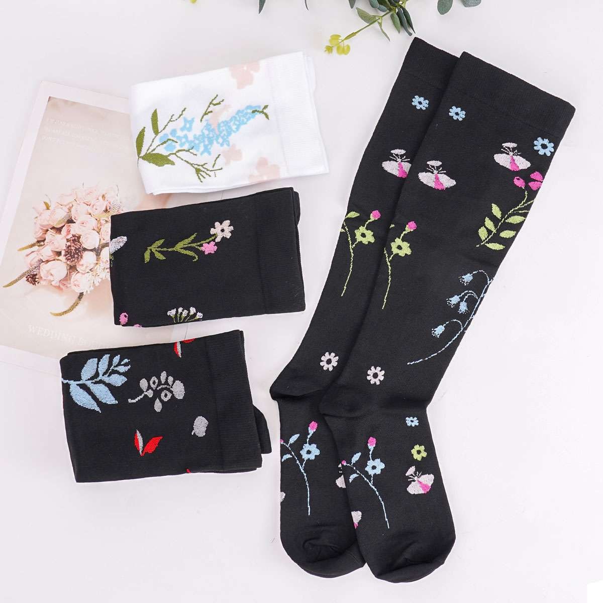 Plus Size Compression Socks for Men and Women Unisex Wide Calf 2XL-4X-Large US