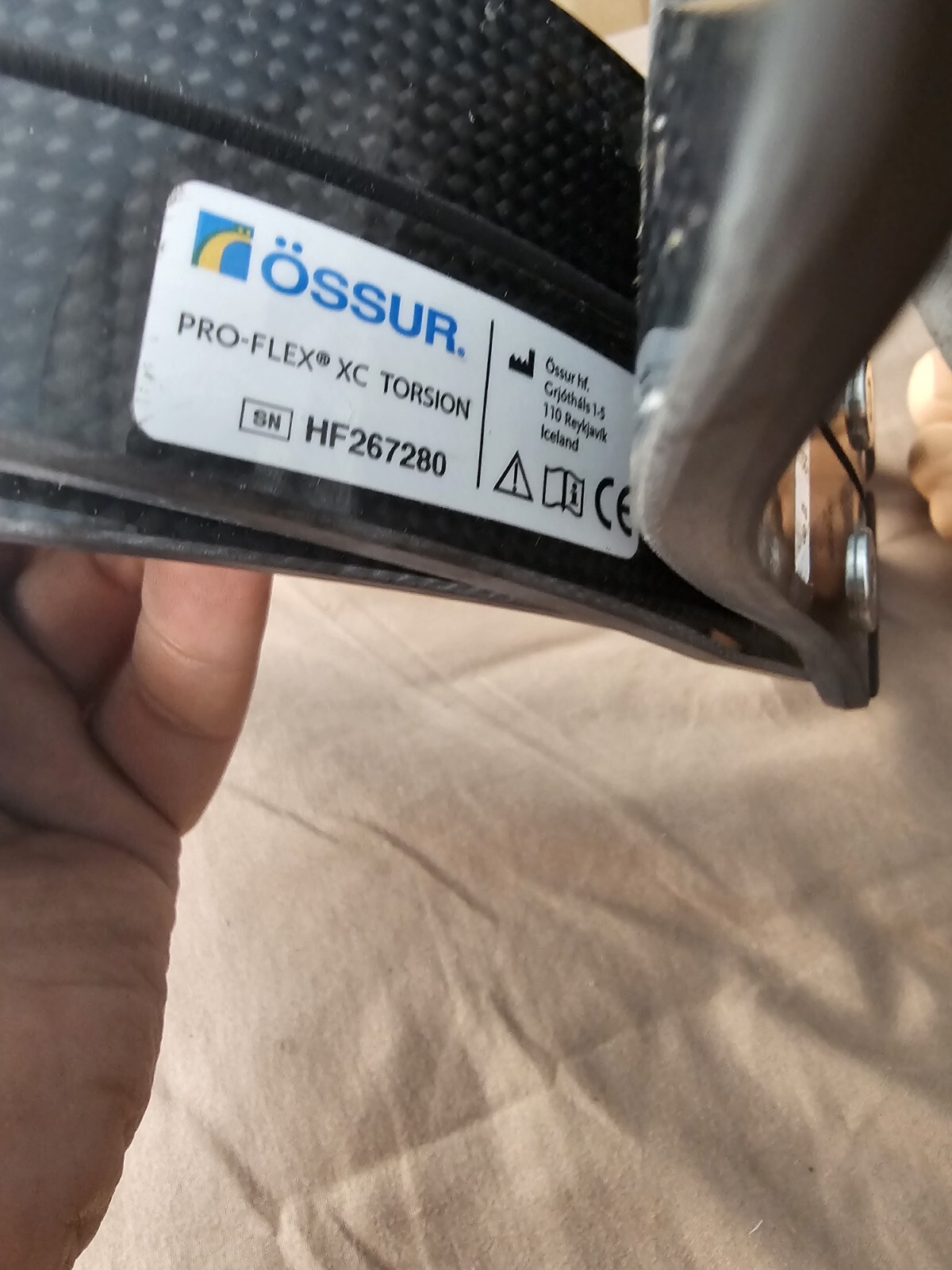 Ossur prosthetic leg size 29L weight rating L6