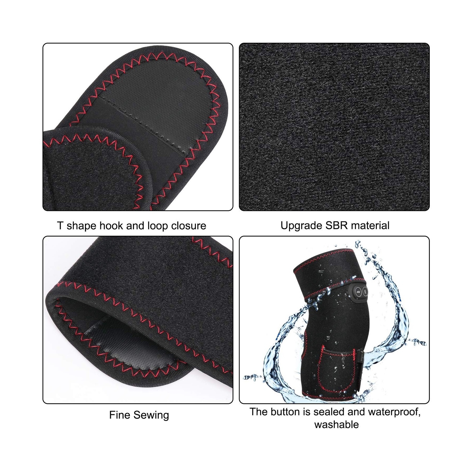 Heated Knee Brace Wrap, 3 Adjustable Heat and Vibration Knee Massager for Art…