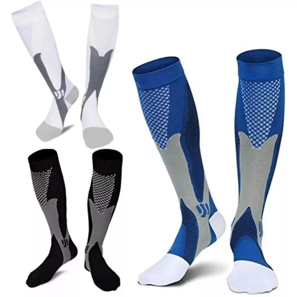 Compression Socks Men & Women Varicose Veins Anti-Fatigue Flight Running NHS