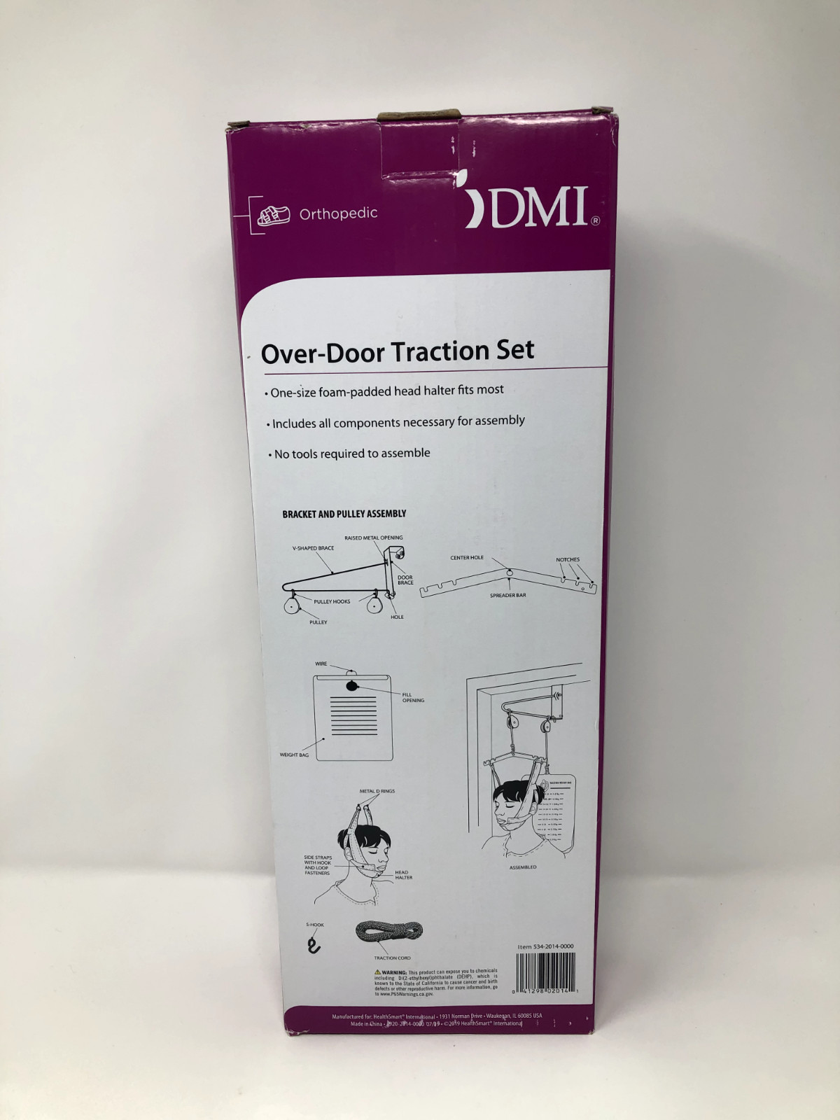 Over-door Cervical Traction Set for Neck Shoulder Pain Brace Relief New In Box