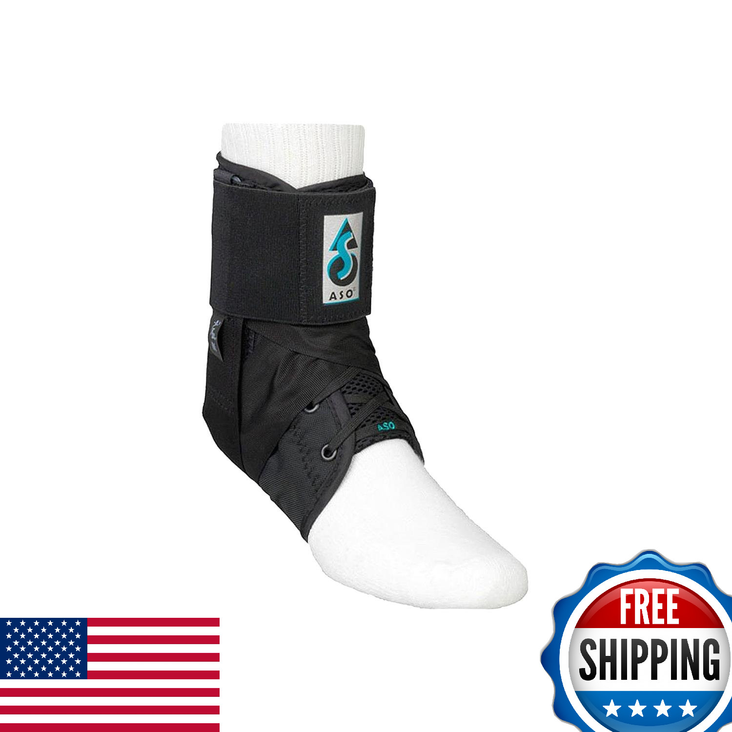 ASO Ankle Stabilizer Men’s XL Black – Superior Support for Sports & Injury