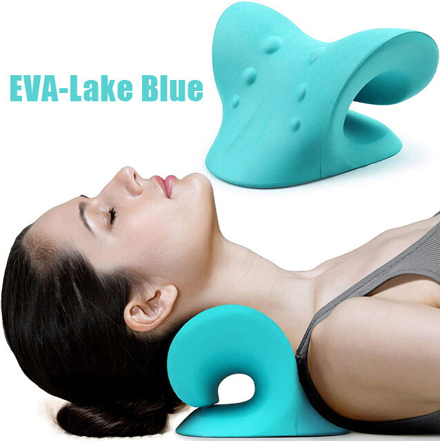 Neck Pillow Relaxer Shoulder Stretcher Traction Cervical Chiropractic Massage