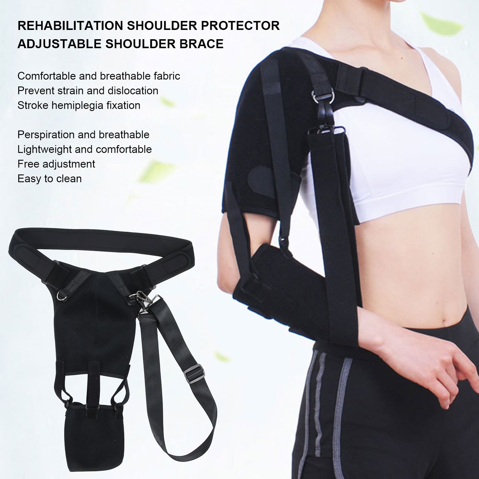 Shoulder Brace Support Arm Sling Adjustable Rotator Cuff Fixing Shoulder