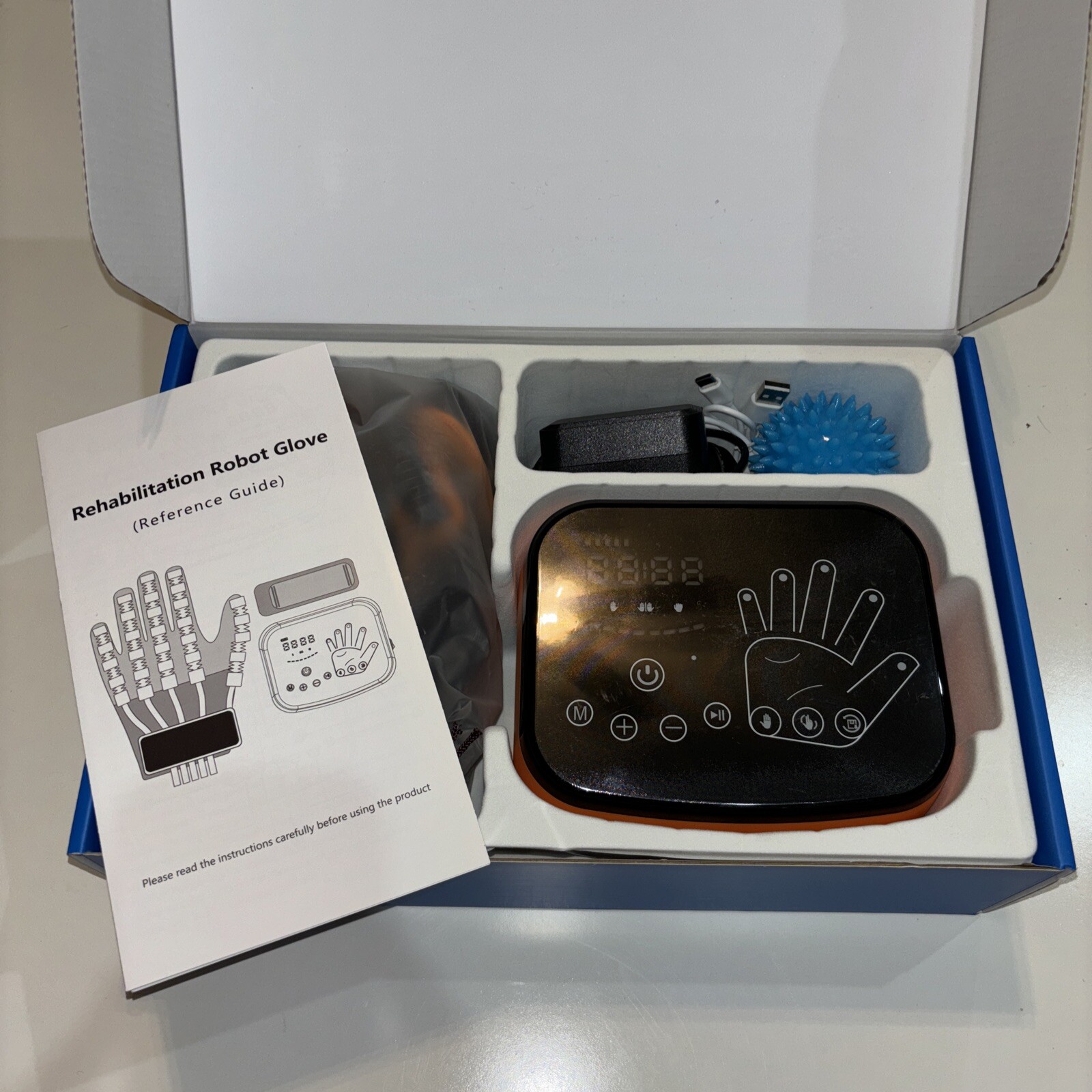 Rehabilitation Robotic Massager Gloves for Hemiplegia Stroke Paralysis Arthritis