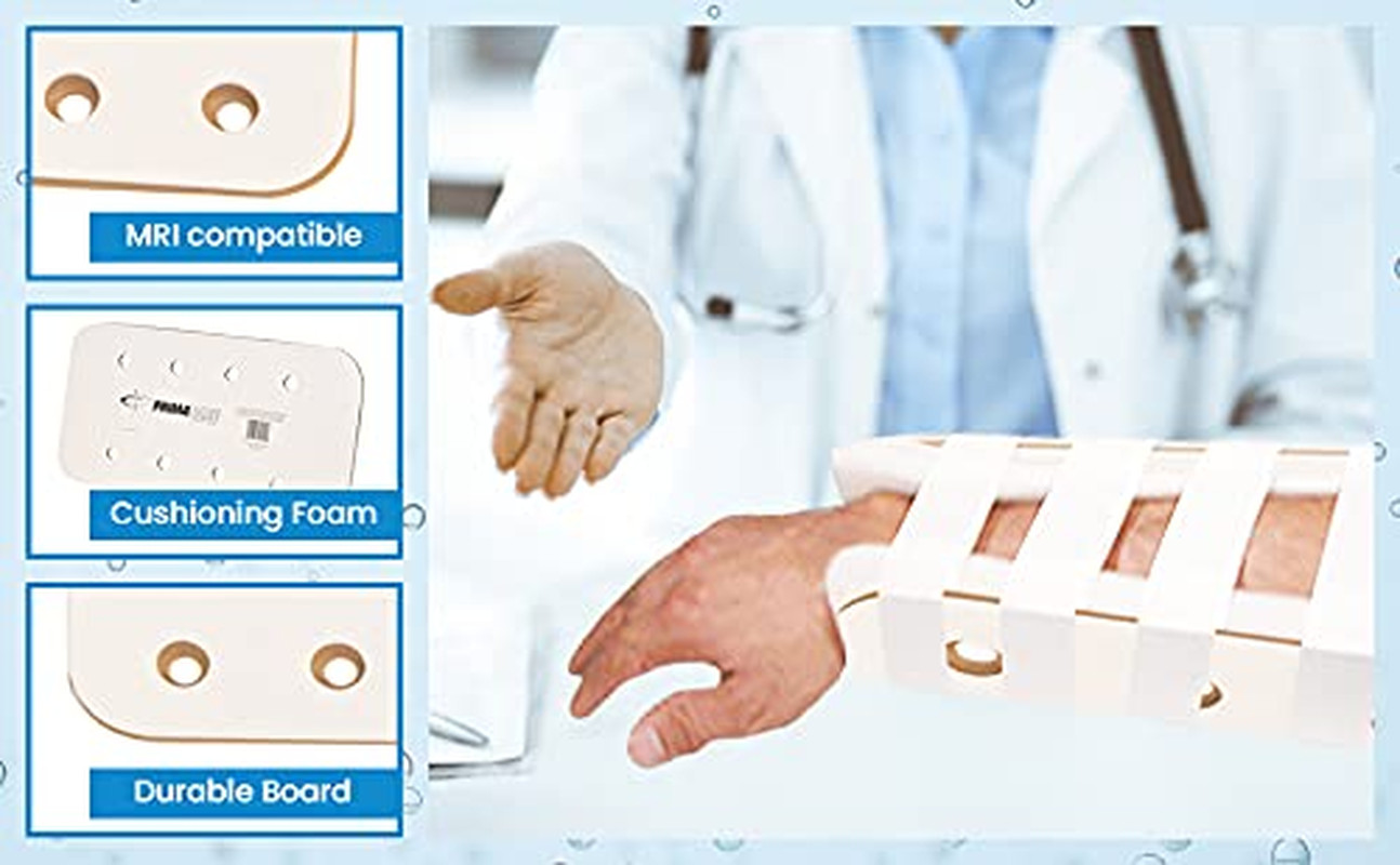 IS-5424 Padded Cardboard Splint Wrist Brace or Leg Support for Adults and Kids,