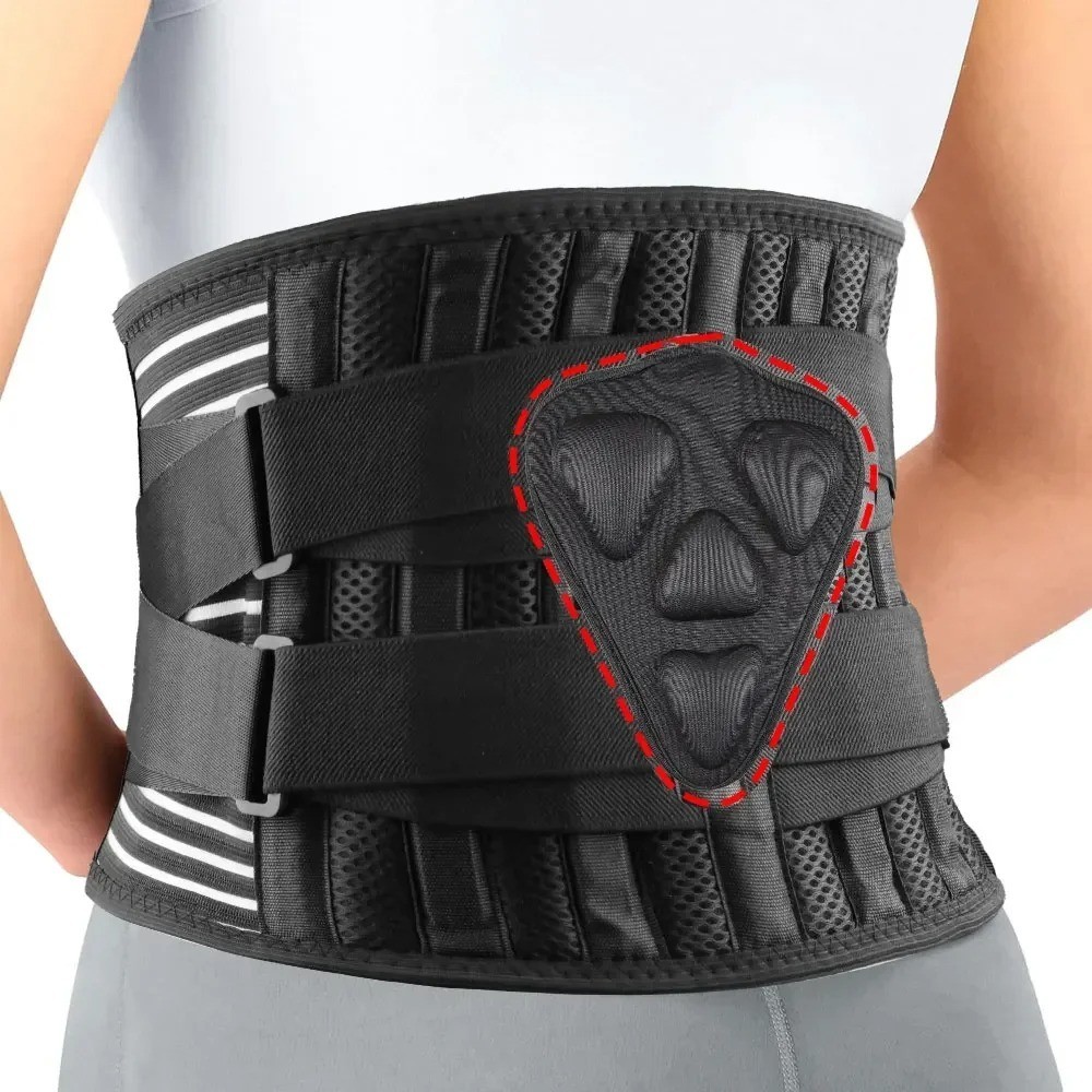Adjustable Lumbar Back Brace Support Belt Lower Back Pain Relief for Men Women