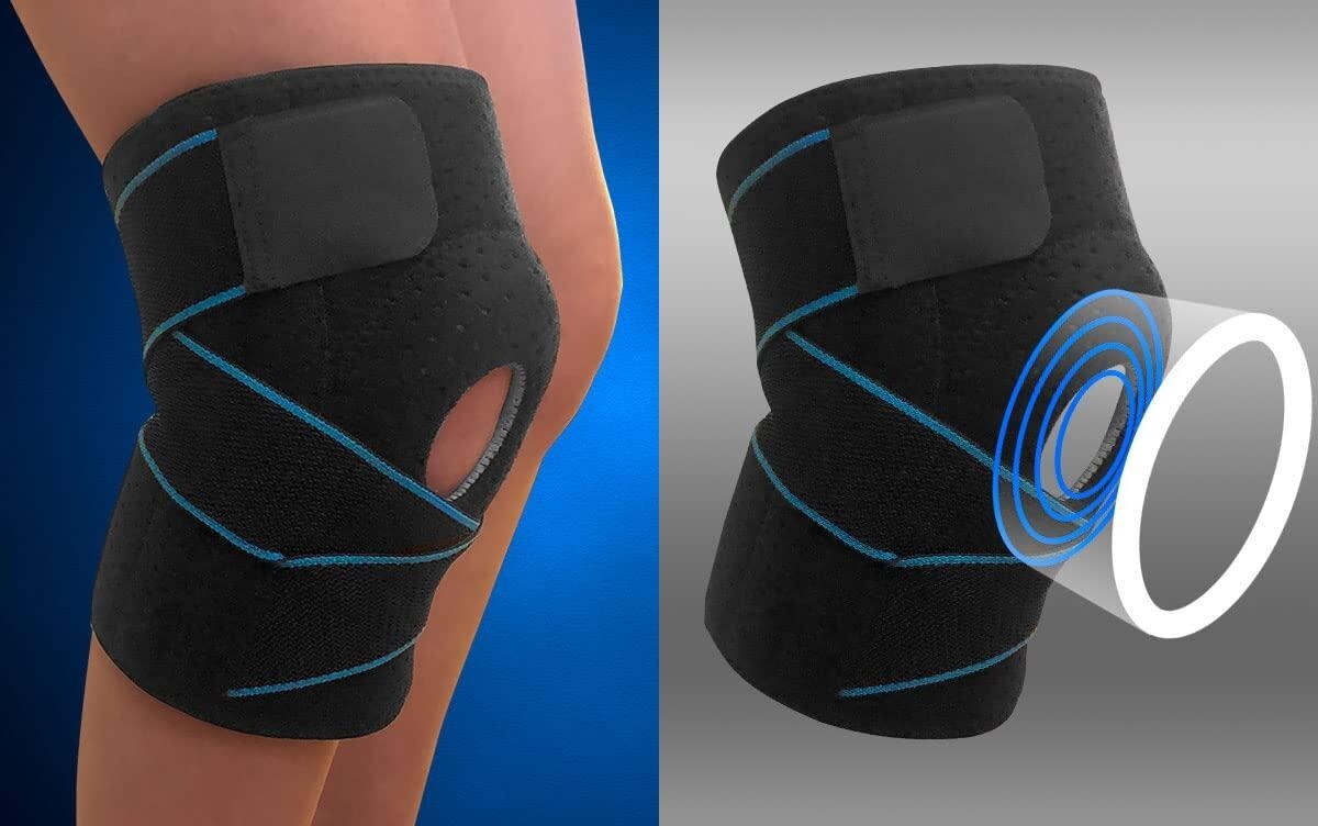 Compression Knee Brace for Support Weightlifting Running Arthritis (1 Pack)