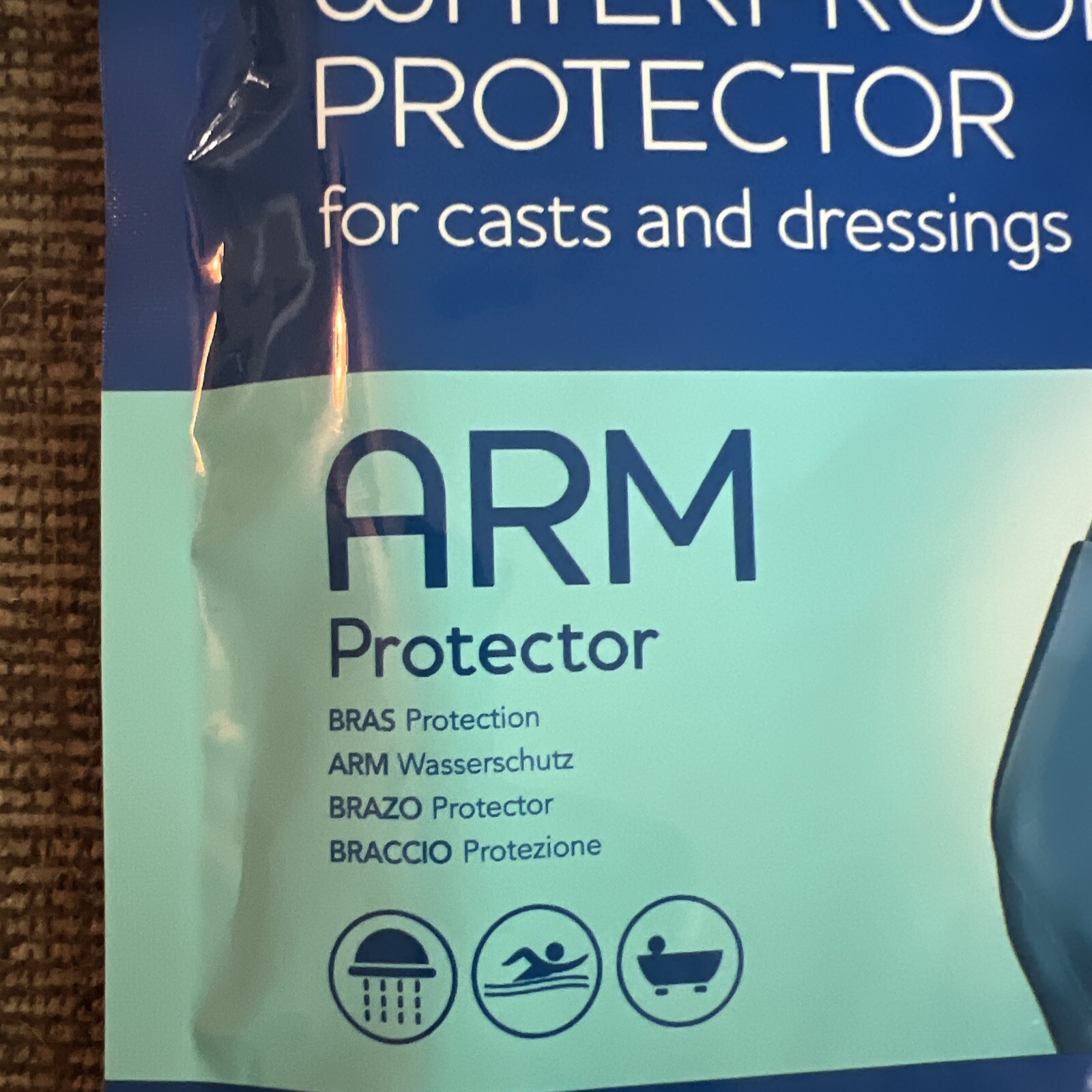 Bloccs Waterproof Arm Protector for Casts And Dressings-Adult-One Size-NISB