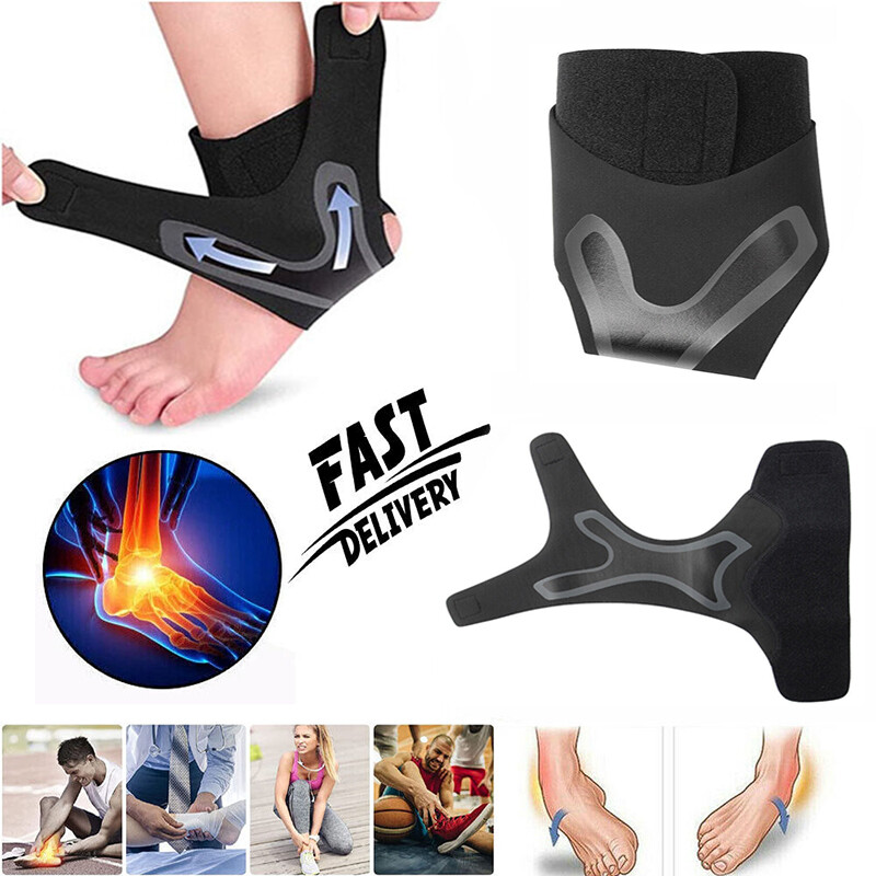 Ankle Support Brace Foot Wrap Compression Sleeve Plantar Fasciitis Pain Relief