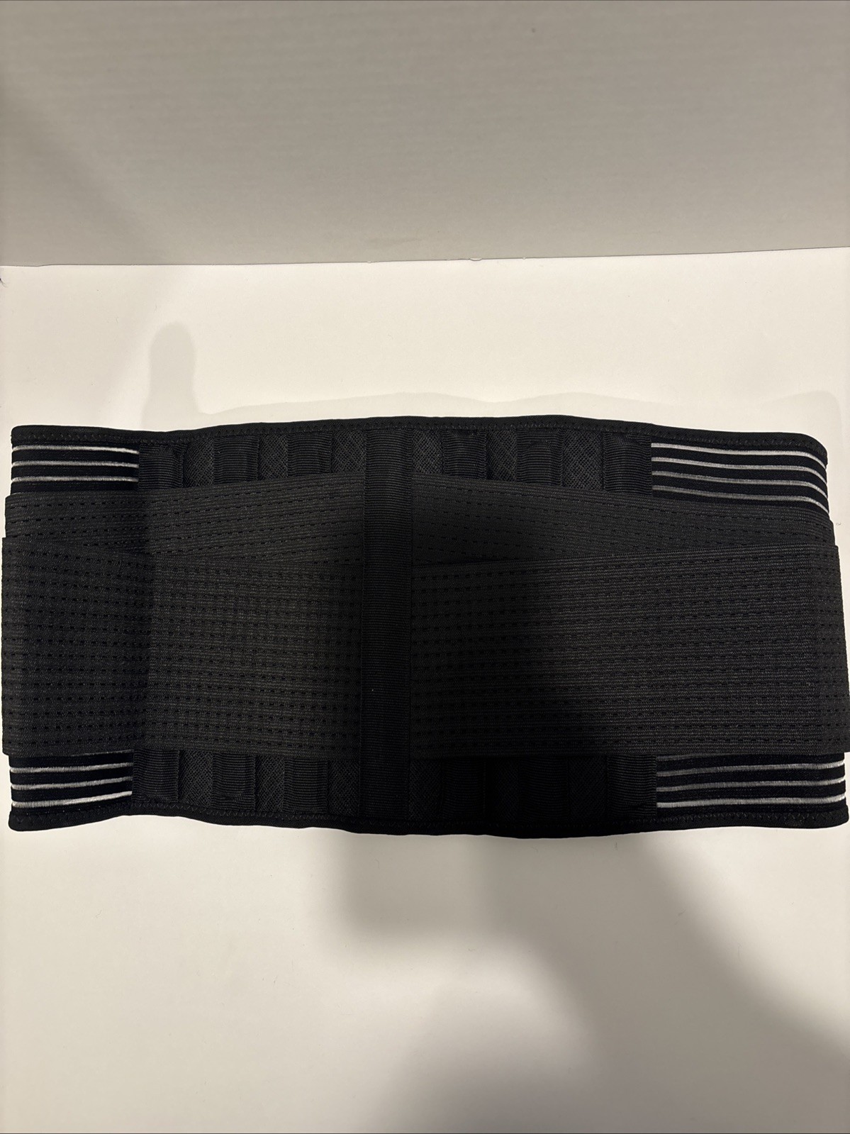 Glofit Adjustable Lumbar Support Back Brace Black Medium