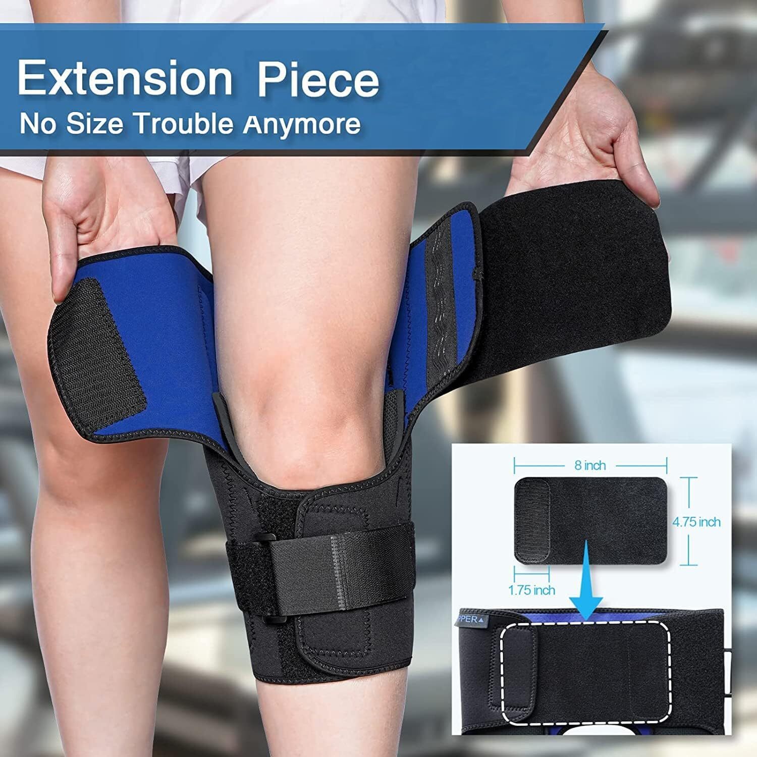 Plus Side Knee Brace for Women/Men, Hinged Knee Brace with Dual Metal Side St…