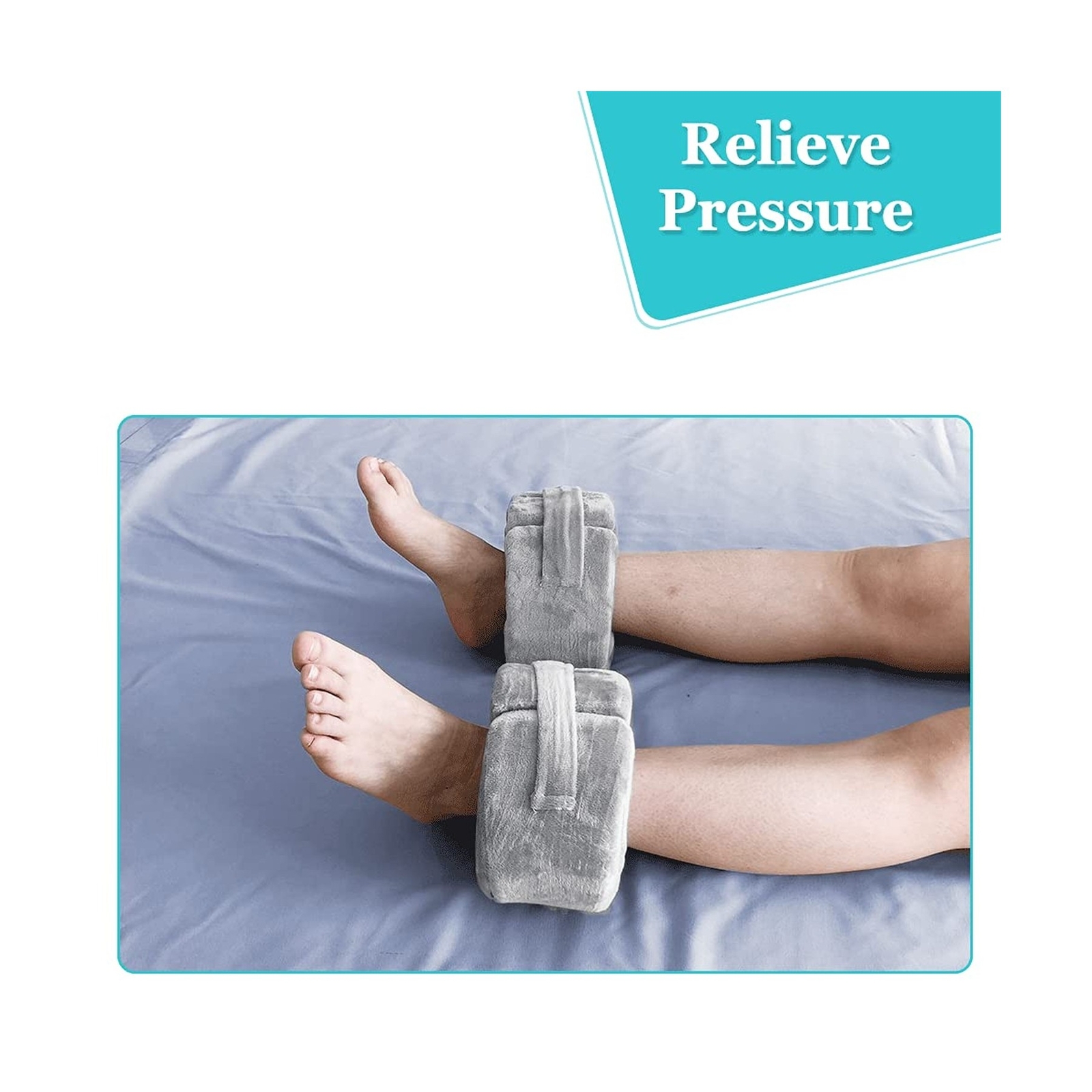 Foot Support Pillow Heel Protectors Foot Cushion for Pressure Sores Ulcer Ank…