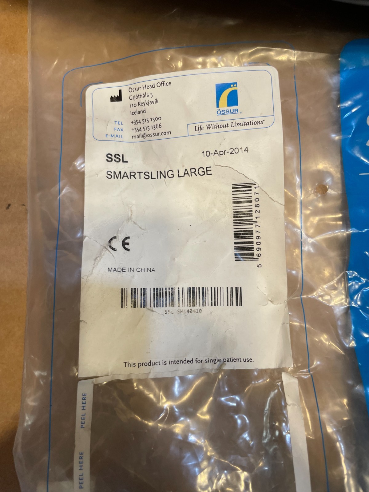 Ossur Smart Sling – Shoulder Sling Size: L LARGE – SSR